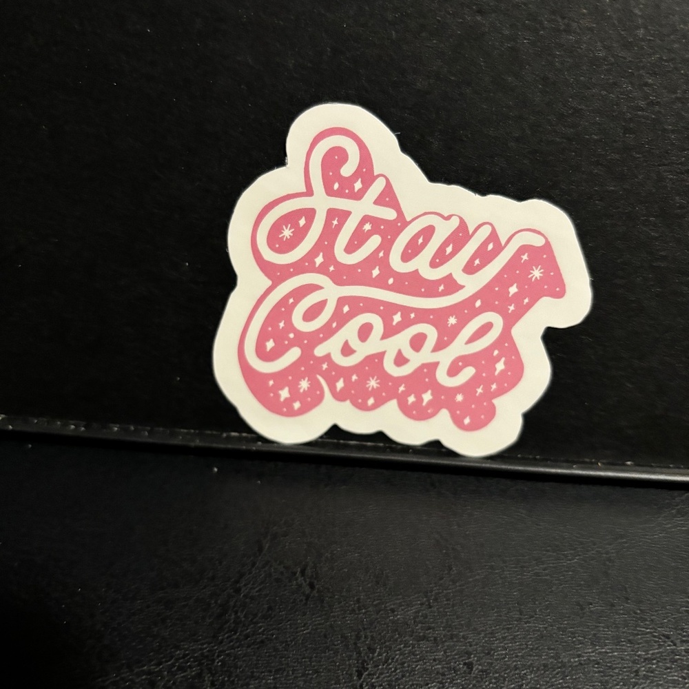 PINK STAY COOL STICKER